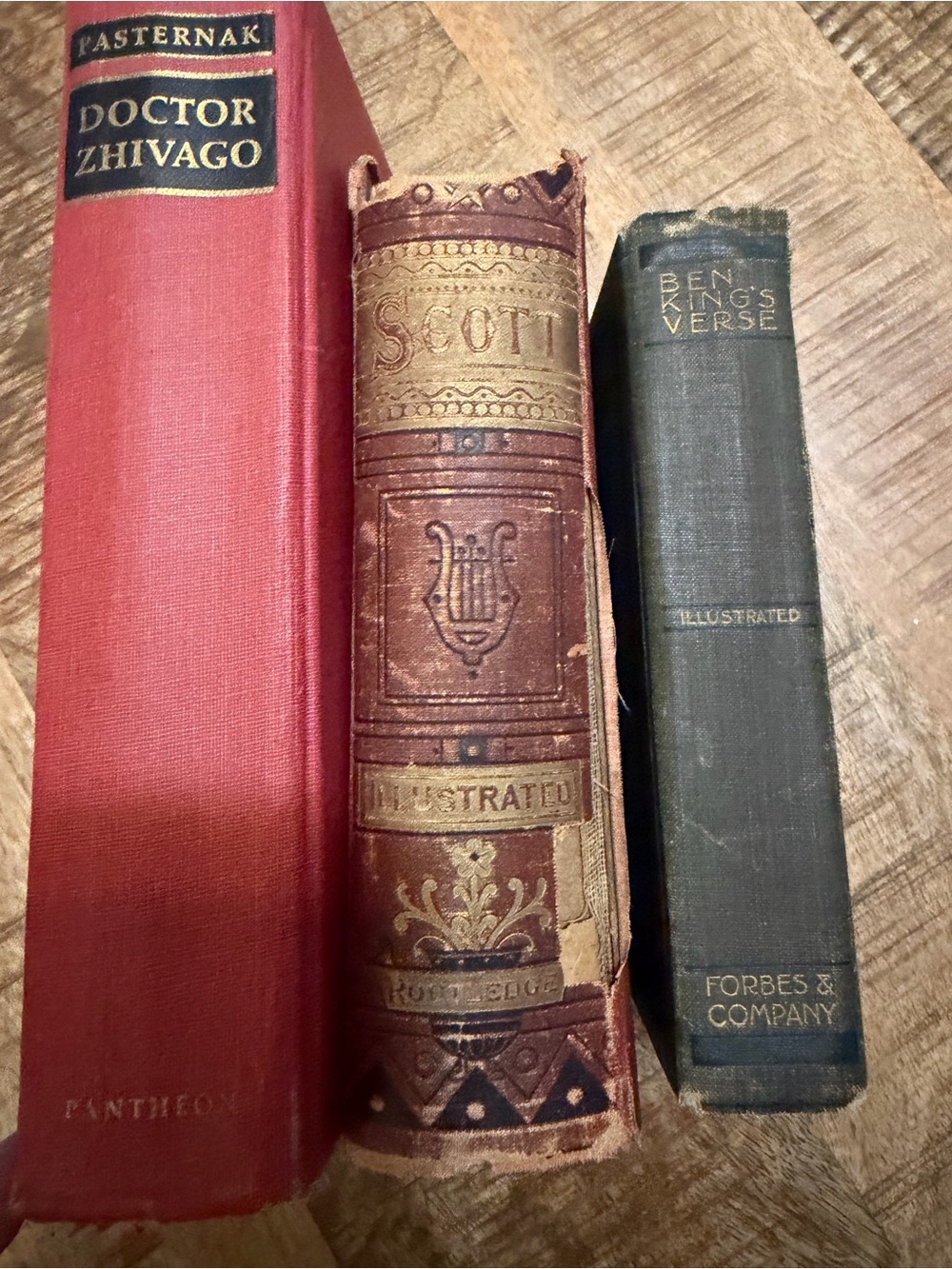 Lot of 3 Vintage & Antique Hardcover Books – Doctor Zhivago, Scott, Ben King